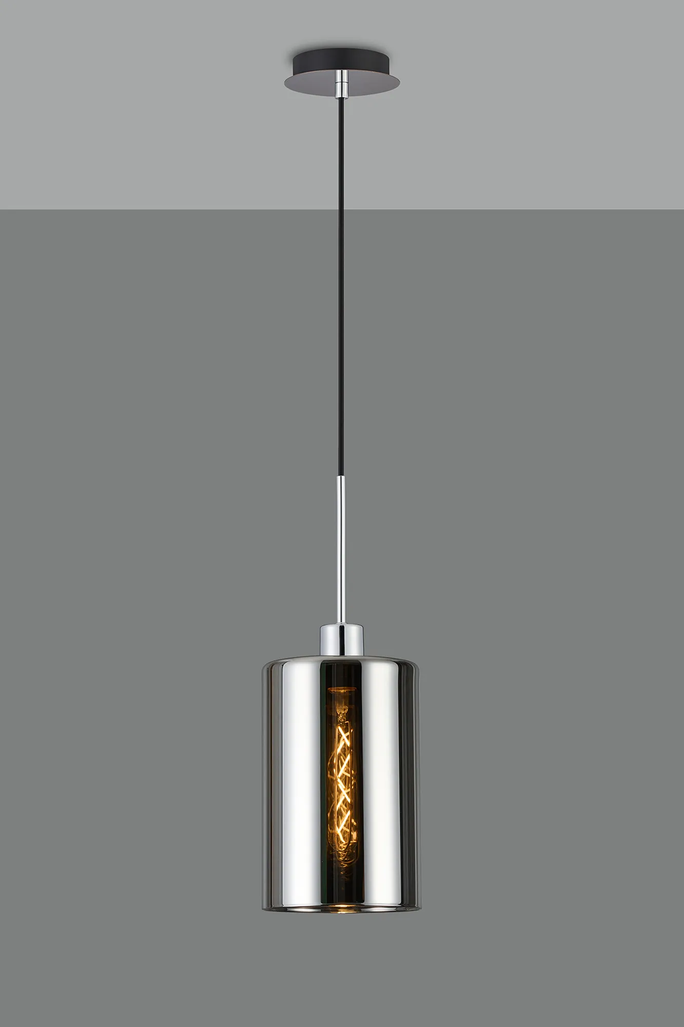 Lori Polished Chrome Ceiling Lights Deco Single Pendant Lori Polished Chrome Ceiling Lights Deco Single Pendant
